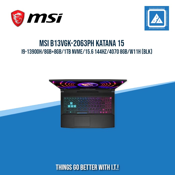 MSI B13VGK-2063PH KATANA 15 I9-13900H/8GB+8GB/1TB NVME/15.6 144HZ/4070 8GB| BEST FOR FREELANCERS LAPTOP