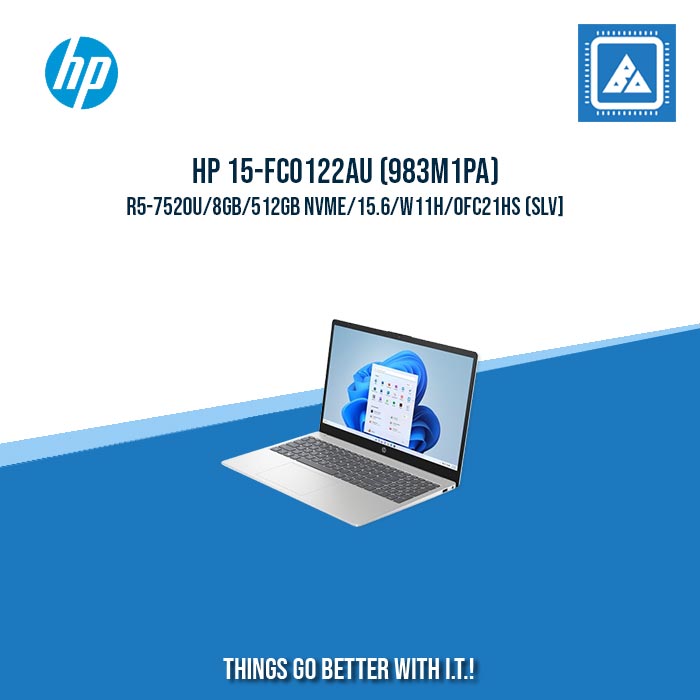 HP 15-FC0122AU (983M1PA) R5-7520U/8GB/512GB | BEST FOR STUDENT AND FREELANCER