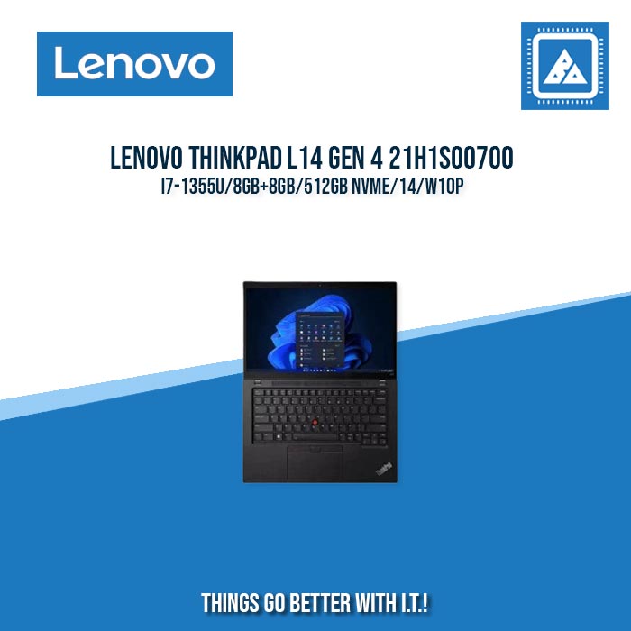 LENOVO THINKPAD L14 GEN 4 21H1S00700 I7-1355U/8GB+8GB/512GB NVME | BEST FOR ENTRENEURS AND CORPORATES LAPTOP