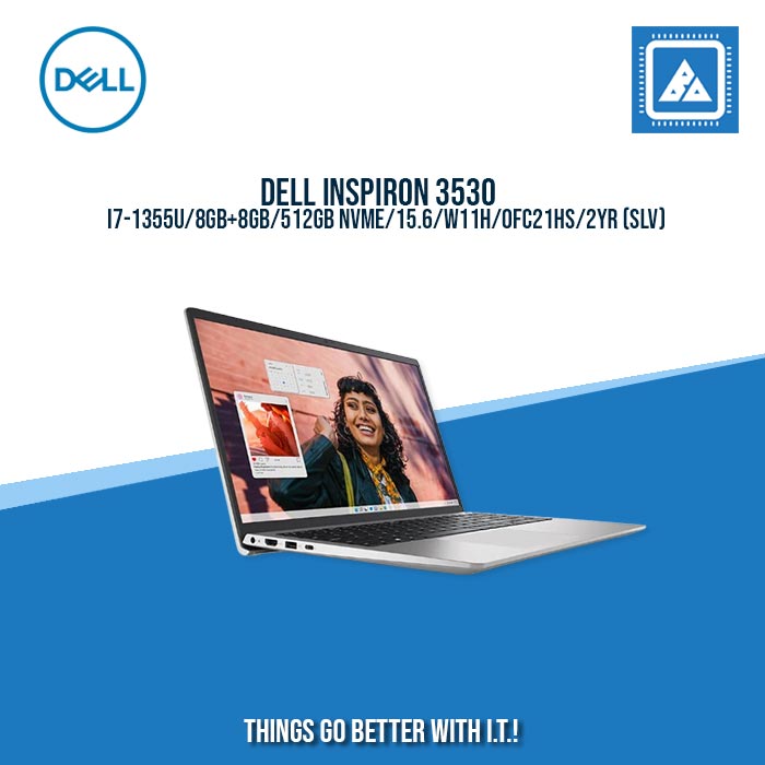 DELL INSPIRON 3530 I7-1355U/8GB+8GB/512GB NVME/15.6/W11H/ BEST FOR STUDENTS AND FREELANCERS LAPTOP