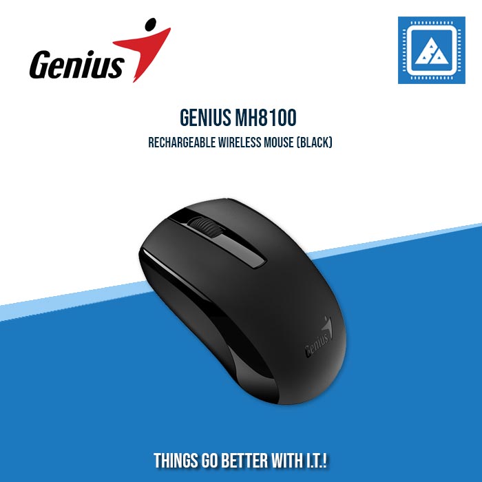 GENIUS MH8100 RECHARGEABLE WIRELESS MOUSE (BLACK)