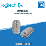 LOGITECH M350 PEBBLE WIRELESS BLUETOOTH MOUSE (BLUEBERRY|GRAY|LAVENDER LEMONADE|PINK|SAND