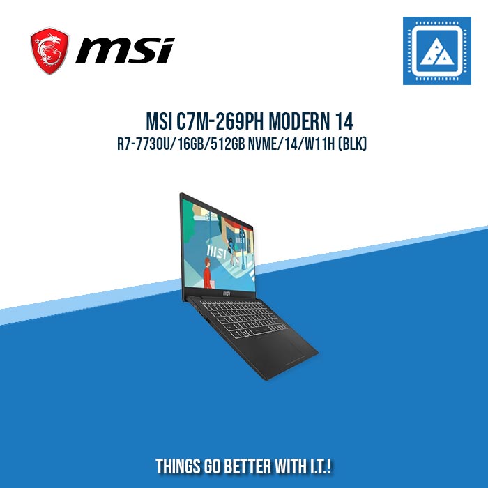 MSI C7M-269PH MODERN 14 R7-7730U/16GB/512GB NVME | BEST FOR FREELANCERS LAPTOP