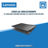 LENOVO LOQ 15IRH8 82XV00BWPH I5-12450H/8GB/512GB NVME/3050 6GB | BEST FOR GAMING AND AUTOCAD LAPTOP