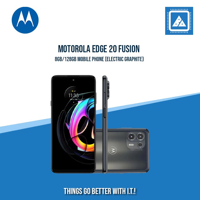 MOTOROLA EDGE 20 FUSION 8GB/128GB MOBILE PHONE (ELECTRIC GRAPHITE)