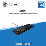OCPC KR1 RGB /HOT-SWAPPABLE KEYS/USB GAMING KEYBOARD (RED SWITCH)