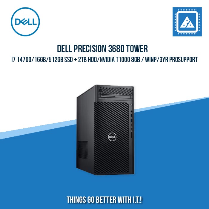 DELL PRECISION 3680 TOWER I7 14700/16GB/256GB SSD + 2TB HDD/NVIDIA T400 4GB | WORKSTATION DESKTOP COMPUTER