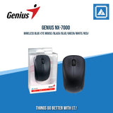 GENIUS NX-7000 WIRELESS BLUE-EYE MOUSE /BLACK/BLUE/GREEN/WHITE/RED