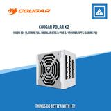 COUGAR POLAR X2 1050W 80+ PLATINUM FULL MODULAR ATX3.0/PCIE 5/12VHPWR/APFC/GAMING PSU