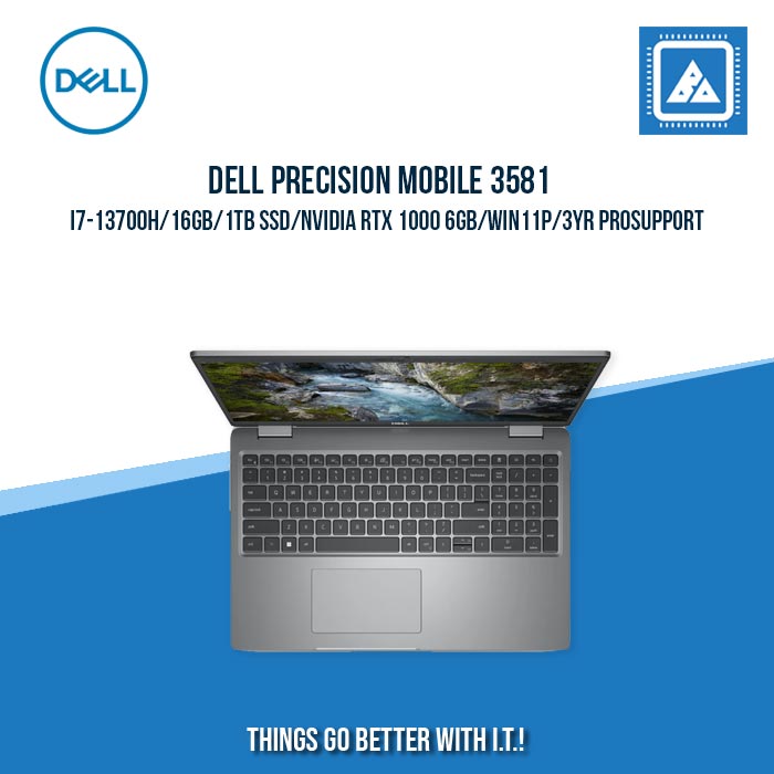 DELL PRECISION MOBILE 3581 I7-13700H/16GB/1TB SSD/NVIDIA RTX 1000 6GB | BEST FOR VIDEO EDITING AND SOFTWARE DEVELOPMENT LAPTOP
