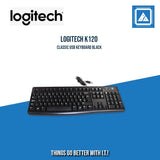 LOGITECH K120 CLASSIC USB KEYBOARD BLACK