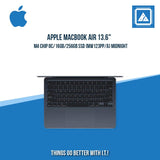APPLE MACBOOK AIR 13.6" M4 CHIP 8C/16GB/256GB SSD (MW123PP/A) | BEST FOR FREELANCERS LAPTOP