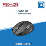 PROMATE CLIX-7 2.4GHZ WIRELESS OPTICAL MOUSE (BLACK | RED)