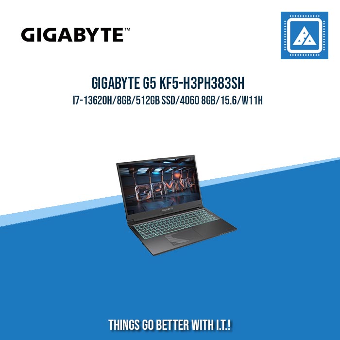 GIGABYTE G5 KF5-H3PH383SH I7-13620H/8GB/512GB SSD/4060 8GB | BEST FOR GAMING AND AUTOCAD