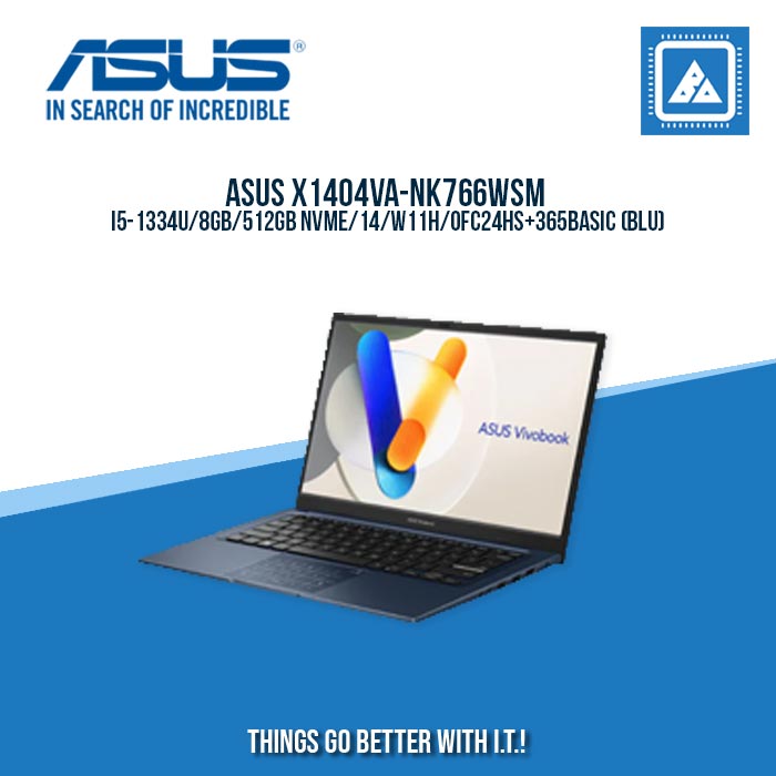 ASUS X1404VA-NK766WSM I5-1334U/8GB/512GB NVME | BEST FOR STUDENTS LAPTOP