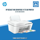 HP DESKJET INK ADVANTAGE 4175 AIO PRINTER W/ WIFI (4WS37B) WHITE