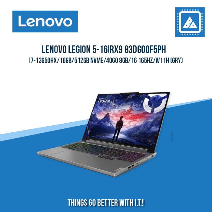 LENOVO LEGION 5-16IRX9 83DG00F5PH I7-13650HX/16GB/512GB NVME/4060 8GB | BEST FOR AUTOCAD AND GAMING LAPTOP