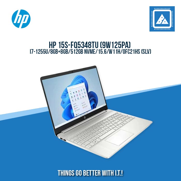 HP 15S-FQ5348TU (9W125PA) I7-1255U/8GB+8GB/512GB NVME | BEST FOR FREELANCERS LAPTOP