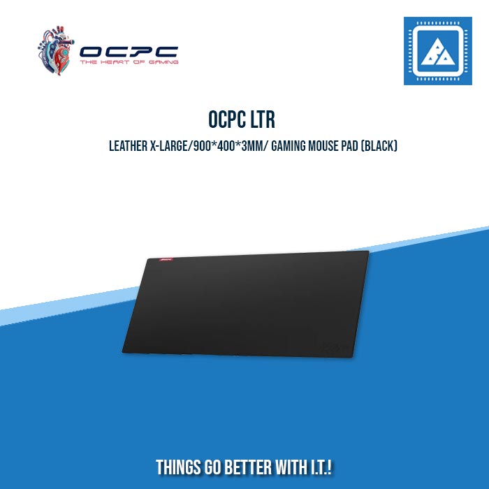 OCPC LTR LEATHER X-LARGE/900*400*3MM/ GAMING MOUSE PAD (BLACK|BROWN)