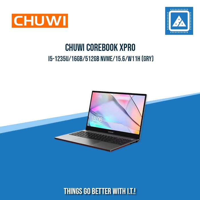 CHUWI COREBOOK XPRO I5-1235U/16GB/512GB NVME/15.6/W11H | BEST FOR STUDENTS AND FREELANCERS LAPTOP