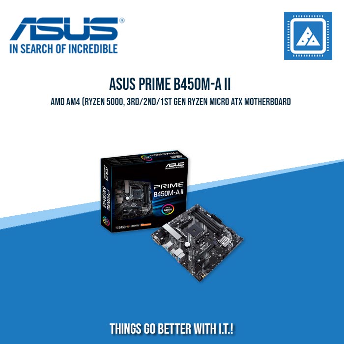ASUS Prime B450M-A II AM4 Micro-ATX Motherboard PRIME B450M-A II