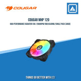 COUGAR MHP 120 HIGH PERFORMANCE RADIATOR FAN /2000RPM/HDB BEARING/SINGLE PACK (ARGB)