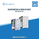 SILVERSTONE FARA H1 MICRO ATX CASE WITH TEMPERED GLASS WINDOW BLACK|WHITE