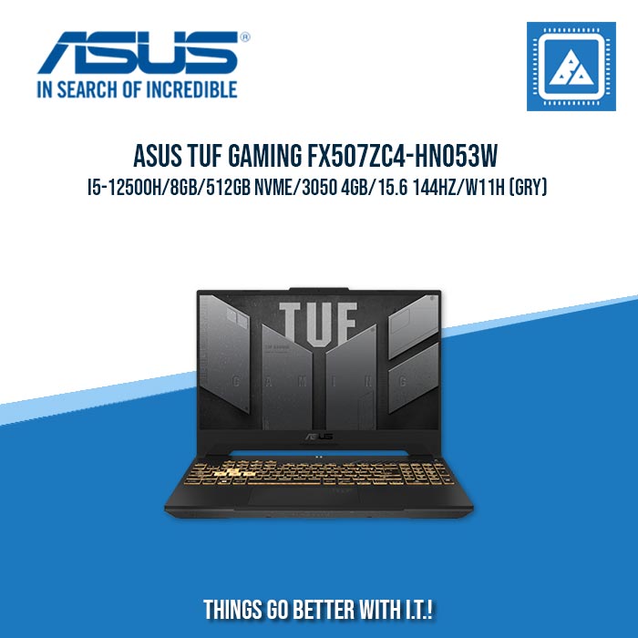 ASUS FX507ZC4-HN053W I5-12500H/8GB/512GB NVME/3050 4GB | BEST FOR GAMING AND AUTOCAD LAPTOP