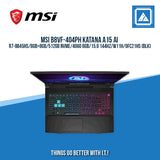 MSI B8VF-404PH KATANA A15 AI R7-8845HS/8GB+8GB/512GB NVME/4060 8GB | BEST FOR AUTOCAD AND RENDERING LAPTOP