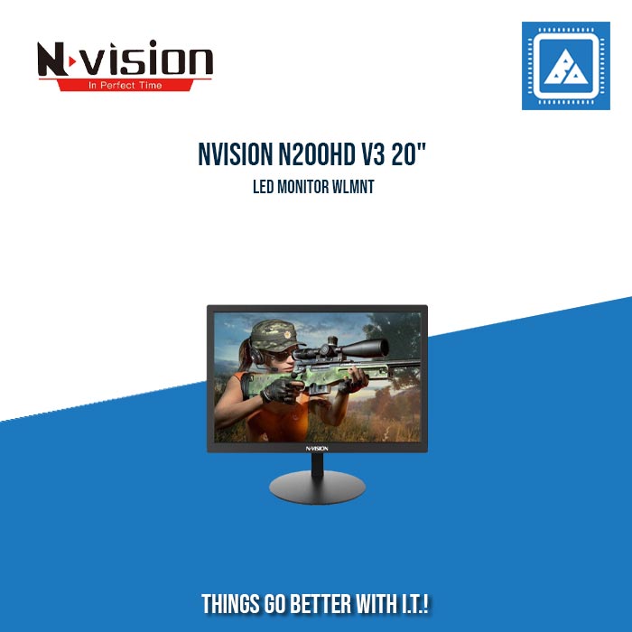 NVISION N200HD V3 20" LED MONITOR WLMNT