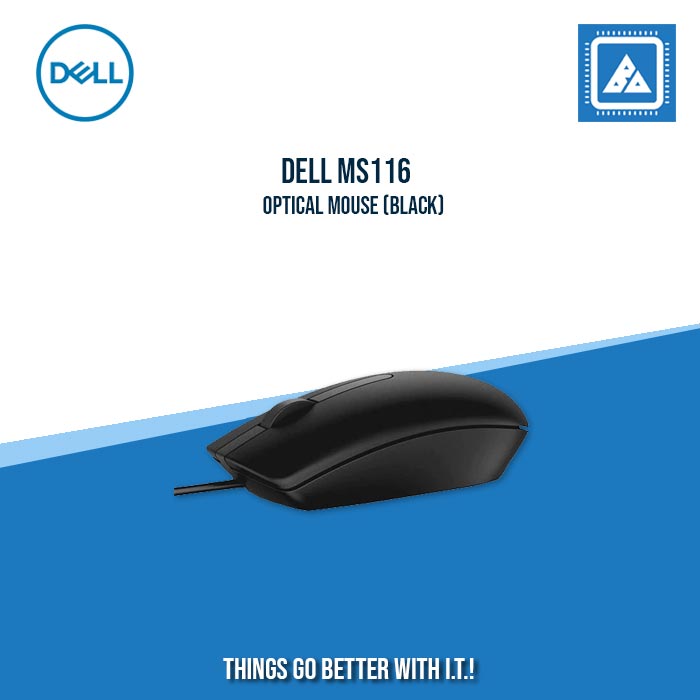 DELL MS116 OPTICAL MOUSE (BLACK)