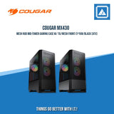 COUGAR MX430 MESH RGB MID-TOWER GAMING CASE W/ TG/MESH FRONT/3*FAN/BLACK (ATX)