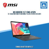 MSI MODERN 15 F13MG-425PH I5-1334U/8GB+8GB/512GB NVME | BEST FOR STUDENTS LAPTOP
