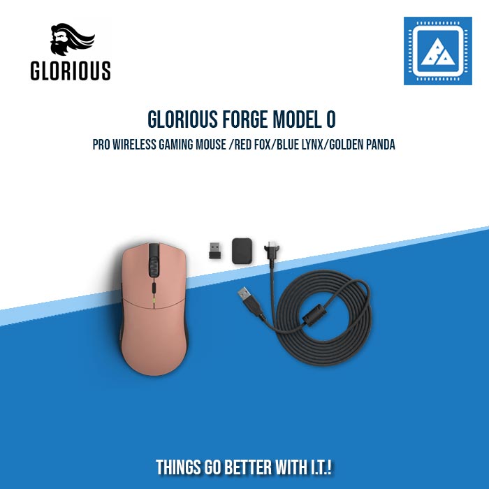 GLORIOUS FORGE MODEL O PRO WIRELESS GAMING MOUSE/BLUE LYNX/GOLDEN PANDA/RED FOX/