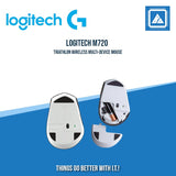 LOGITECH M720 TRIATHLON WIRELESS MULTI-DEVICE MOUSE