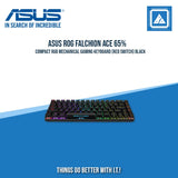 ASUS ROG FALCHION ACE 65% COMPACT RGB MECHANICAL GAMING KEYBOARD (RED SWITCH) BLACK|WHITE
