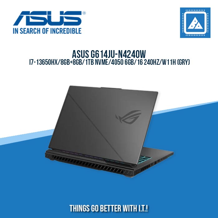 ASUS G614JU-N4240W I7-13650HX/8GB+8GB/1TB NVME/4050 6GB | BEST FOR GAMING AND AUTOCAD LAPTOP