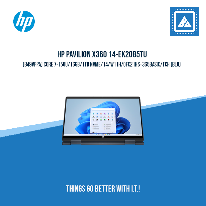 HP PAVILION X360 14-EK2085TU (B49VPPA) CORE 7-150U | BEST FOR STUDENT & OFFICE
