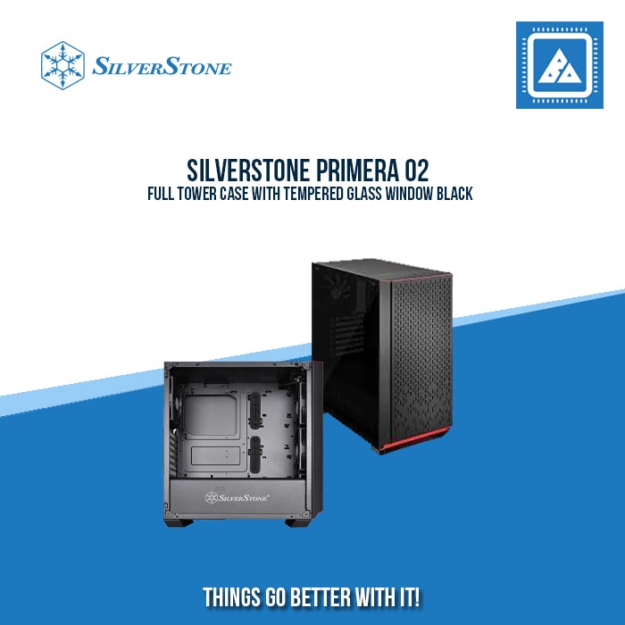 SILVERSTONE PRIMERA 02FULL TOWER CASE WITH TEMPERED GLASS WINDOW BLACK|WHITE