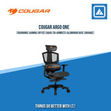 COUGAR ARGO ONE ERGONOMIC GAMING/OFFICE CHAIR/3D-ARMREST/ALUMINUM BASE (BLACK/BLACK ORANGE))