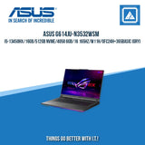 ASUS G614JU-N3532WSM I5-13450HX/16GB/512GB NVME/4050 6GB | BEST FOR GAMING AND EDITING LAPTOP
