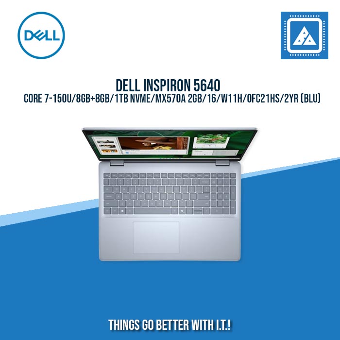 DELL INSPIRON 5640 CORE 7-150U/8GB+8GB/1TB NVME/MX570A 2GB/16/W11H/BEST FOR RENDERING LAPTOP