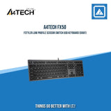 A4TECH FX50 FSTYLER LOW PROFILE SCISSOR SWITCH USB KEYBOARD (GRAY)