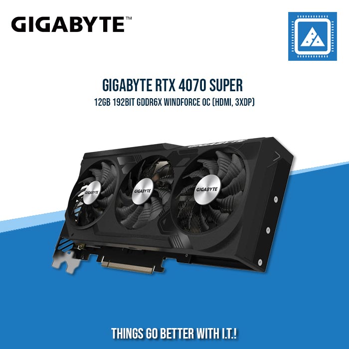 GIGABYTE RTX 4070 SUPER 12GB 192BIT GDDR6X WINDFORCE OC (HDMI, 3XDP)