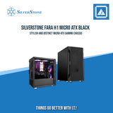 SILVERSTONE FARA H1 MICRO ATX CASE WITH TEMPERED GLASS WINDOW BLACK|WHITE