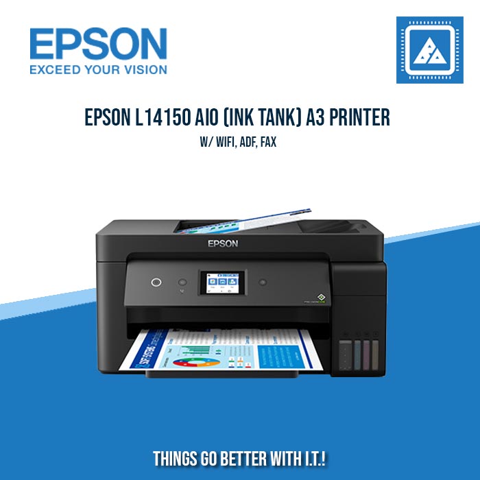 EPSON L14150 AIO (INK TANK) A3 PRINTER W/ WIFI, ADF, FAX