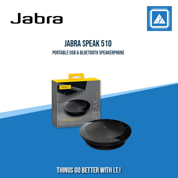 JABRA SPEAK 510 PORTABLE USB & BLUETOOTH SPEAKERPHONE