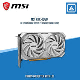 MSI RTX 4060 8G 128BIT GDDR6 VENTUS 2X OC WHITE (HDMI, 3XDP)