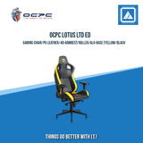 OCPC LOTUS LTD ED GAMING CHAIR/PU LEATHER/4D-ARMREST/ROLLER/ALU-BASE (YELLOW/BLACK)