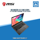 MSI MODERN 15 F13MG-030PH I3-1315U/8GB/512GB NVME | BEST FOR STUDENTS LAPTOP